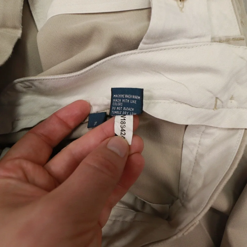 Polo Ralph Lauren Ethan Pant Pleat‎ Front Khaki Chino Men's size 36x32 Preppy